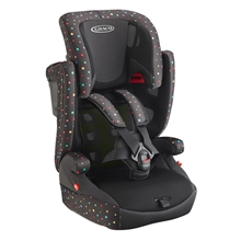 美国Graco葛莱婴儿童汽车安全座椅含增高垫9个月-12岁8AJ50超轻透气艾普波点 (2016新品)超级透气款