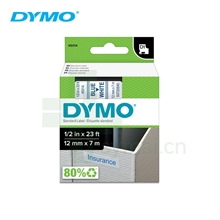 原装进口DYMO达美S0720540 D1标准标签带 白标蓝字 12mm x 7m (LM160, RHINO 4200, RHINO 6000+ 标签打印机适用)