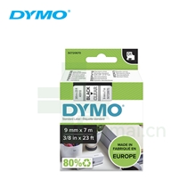 原装进口DYMO达美S0720670 D1标准标签带 透明标黑字 9mm x 7m (LM160, RHINO 4200, RHINO 6000+ 标签打印机适用)