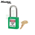 玛斯特Masterlock 410GRN 绿色工程塑料安全挂锁 钢制锁钩 不同花