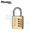 MASTERLOCK 玛斯特604D可重设密码箱包黄铜挂锁 进口密码锁