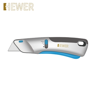 HEWER五金工具刀具 工厂仓库开箱 自动回弹可调节刀片长度 HK-6501