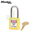 玛斯特Masterlock 410YLW 黄色工程塑料安全挂锁 钢制锁钩 不同花