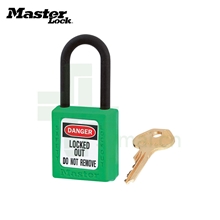 玛斯特Masterlock 406GRN 绿色绝缘安全挂锁 工程塑料挂锁 不同花
