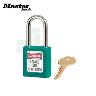 玛斯特Masterlock 410TEAL 青色工程塑料安全挂锁 钢制锁钩 不同花
