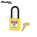 玛斯特Masterlock 406YLW 黄色绝缘安全挂锁 工程塑料挂锁 不同花