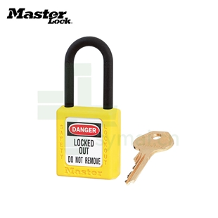 玛斯特Masterlock 406YLW 黄色绝缘安全挂锁 工程塑料挂锁 不同花