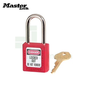 玛斯特Masterlock 410RED 红色工程塑料安全挂锁 钢制锁钩 不同花