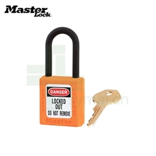 玛斯特Masterlock 406ORJ 橙色绝缘安全挂锁 工程塑料挂锁 不同花