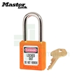 玛斯特Masterlock 410ORJ 橙色工程塑料安全挂锁 钢制锁钩 不同花