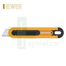 HEWER MultiSAFE HK-2202 安全刀具标配HB-015碳钢尖角梯型刀片