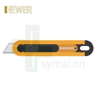 HEWER MultiSAFE HK-2202 安全刀具标配HB-015碳钢尖角梯型刀片