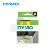 原装进口DYMO达美S0720980 D1标准标签带 黄标黑字 24mm x 7m (RHINO 6000+ 标签打印机适用)