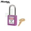 玛斯特Masterlock 410PRP 紫色工程塑料安全挂锁 钢制锁钩 不同花
