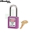 玛斯特Masterlock 410PRP 紫色工程塑料安全挂锁 钢制锁钩 不同花