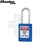 玛斯特Masterlock S31BLU 蓝色安全挂锁 不锈钢锁梁塑料挂锁 上锁挂牌安全锁具