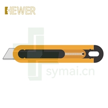 HEWER MultiSAFE HK-2201 安全刀具标配HB-013碳钢圆角梯型刀片