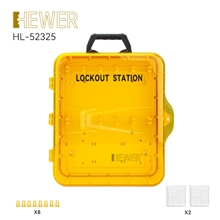HEWER MultiLOTO 便携式安全锁具管理工作站 (408×338×98)mm, 标配8个挂钩, 2个吊牌盒（空置）