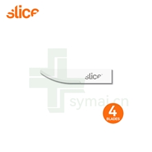 SLICE西来事 10520陶瓷刀片工业刀片安全刀片氧化锆不生锈耐高温刀片 (4片装)