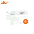 SLICE西来事 10537陶瓷安全拆线刀片 氧化锆不生锈耐高温刀片 (4片装)