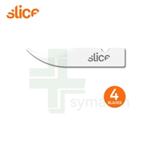 SLICE西来事 10537陶瓷安全拆线刀片 氧化锆不生锈耐高温刀片 (4片装)