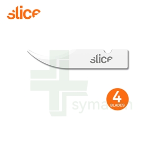 SLICE西来事 10537陶瓷安全拆线刀片 氧化锆不生锈耐高温刀片 (4片装)
