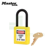 玛斯特Masterlock 406YLW 黄色绝缘安全挂锁 工程塑料挂锁 不同花