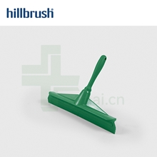 英国Hillbrush FDA/EU认证绿色耐磨一体式短手柄包胶模橡皮刷 HACCP清洁用具